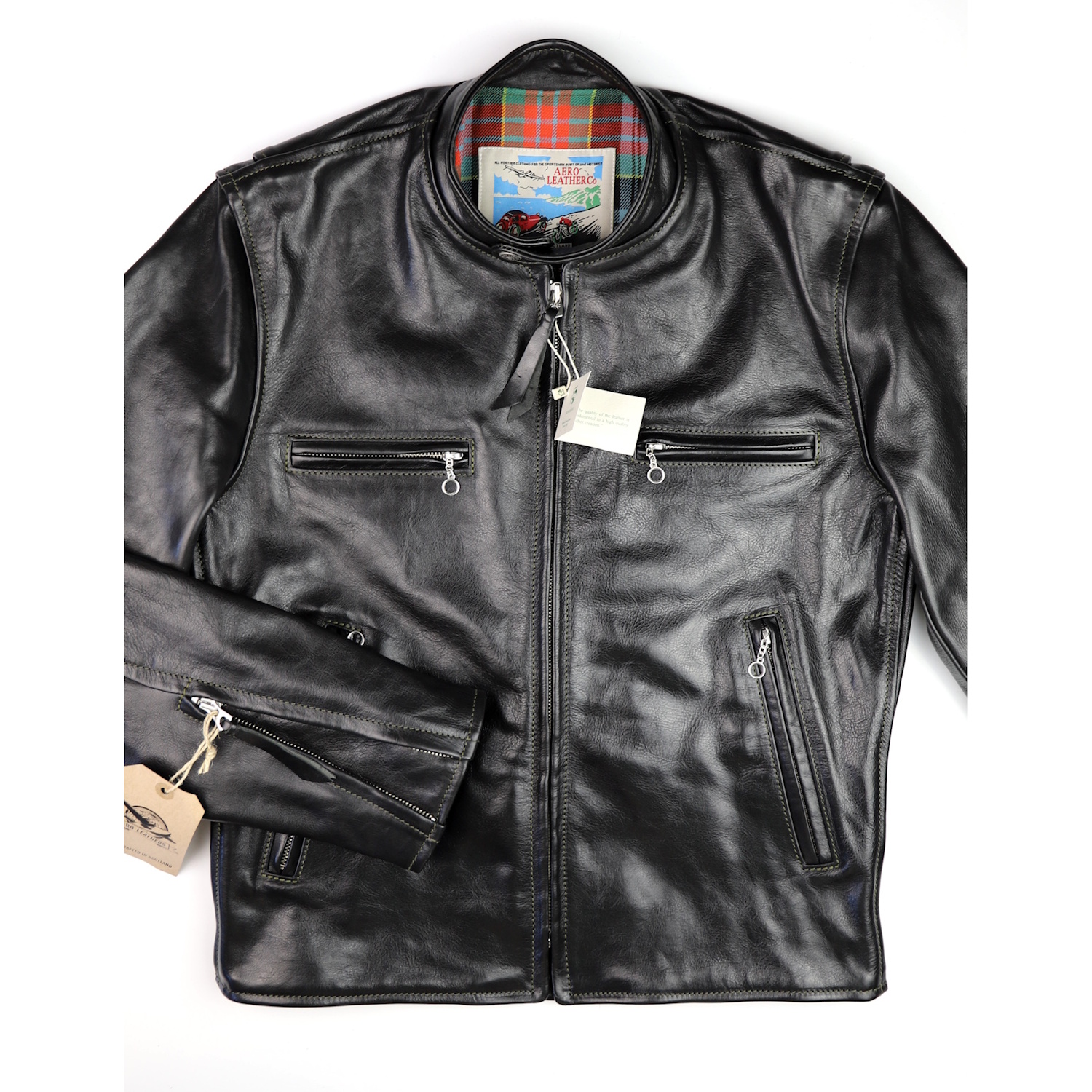 Aero Cafe Racer Black Badalassi Cowhide T6V front.jpg
