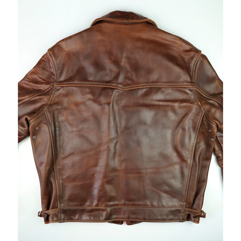 Aero Highwayman Gently Worn Brown CXL Steerhide MR3 back IG square.jpg