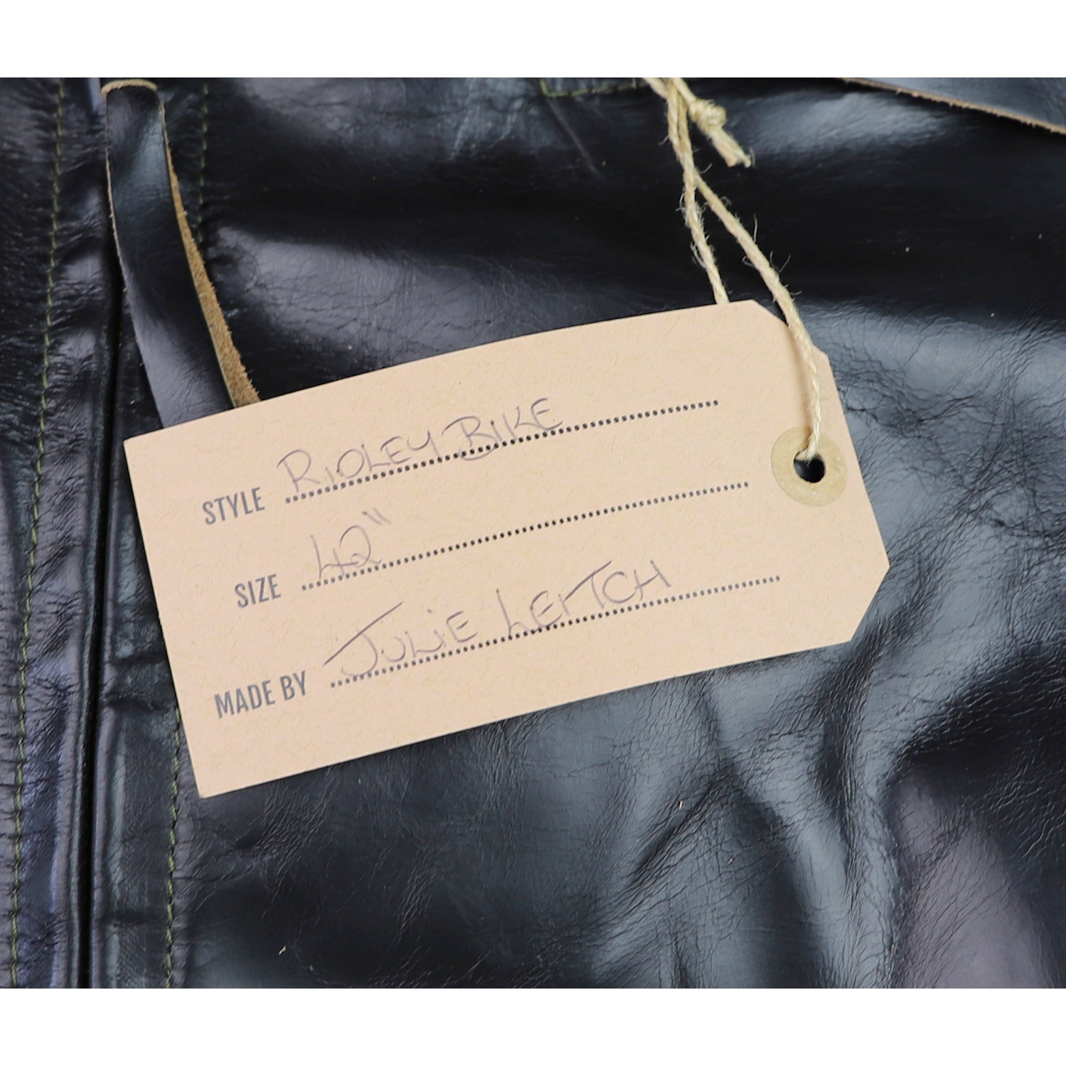 Aero Ridley Black CXL Steerhide BH77 name tag.jpg