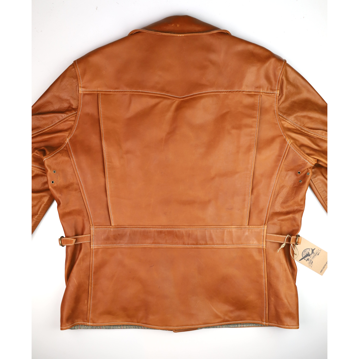 Aero Teamster Cognac Pinnacle Horsehide back.jpg