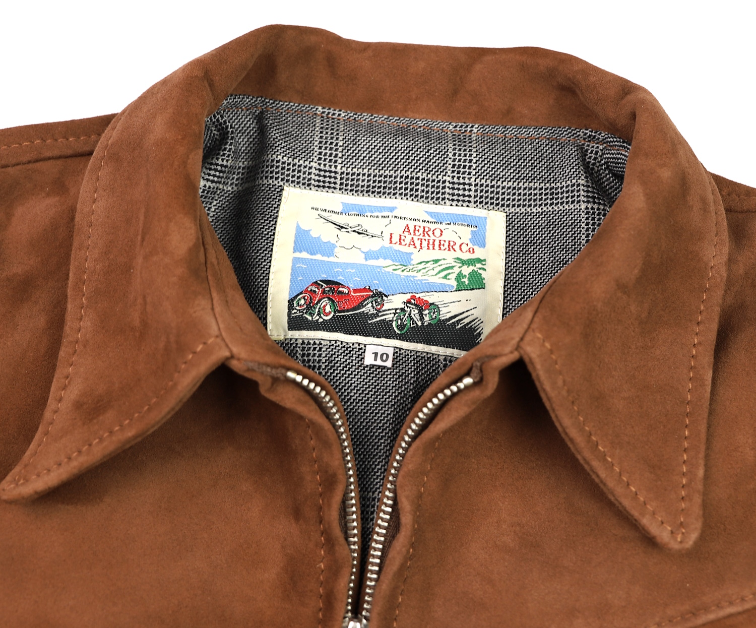 Aero Women's 1930s Half Belt Rust Goat Suede tag.jpg