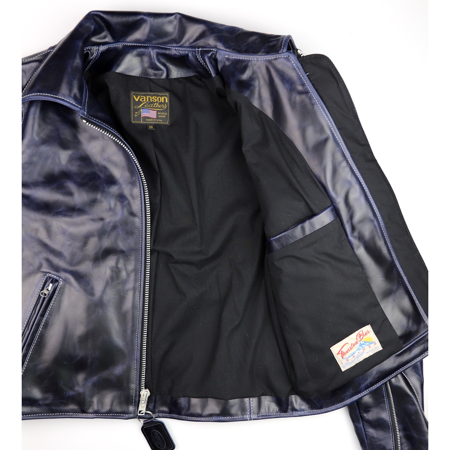 Vanson Oxford Abyss Blue GL3 black rayon lining.jpg