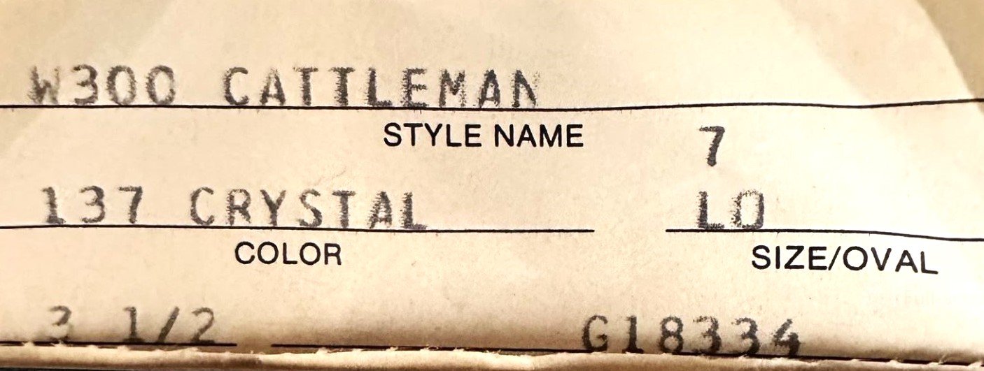 Resistol W300 Cattleman 137 Crystal 3.5 brim.JPG